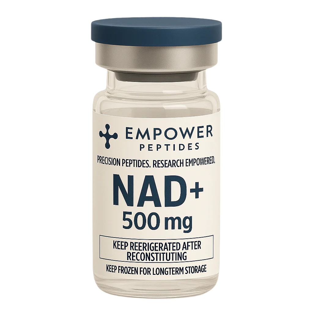 NAD+ and Cellular Vitality: A Cornerstone in Longevity Research 1 Empower Peptides NAD+ 500mg
