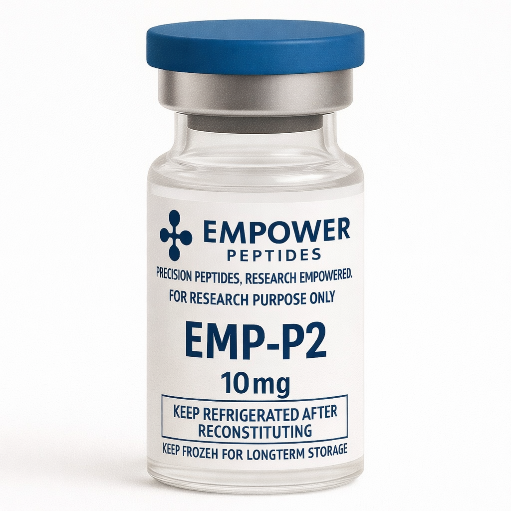EMP-P2 1 EMP-P2 research peptide 10 mg lyophilized powder vial from Empower Peptides