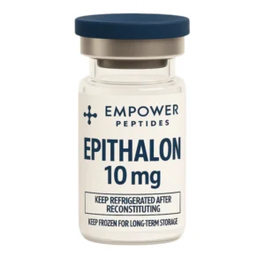 Epithalon research peptide vial studied for its role in epigenetic and cellular signaling pathway research