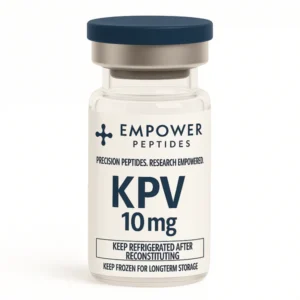 KPV research peptide vial studied for its role in peptide signaling and immunomodulatory pathway research